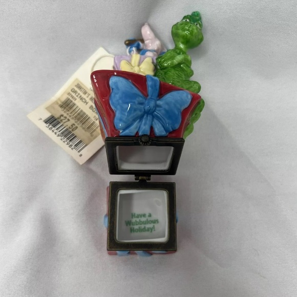 Grinch Dr. Seuss Midwest of Cannon Falls 4” Trinket Box Wubbulous World Vintage - Picture 2 of 11